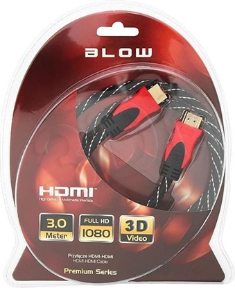 Picture of Kabel Blow HDMI - HDMI 3m czerwony (5900804001799)