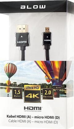 Picture of Kabel Blow HDMI Micro - HDMI 1.5m czarny (92-673#)