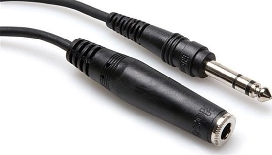 Изображение Kabel Hosa Jack 6.3mm  - Jack 6.3mm 3.05m czarny (HPE-310)
