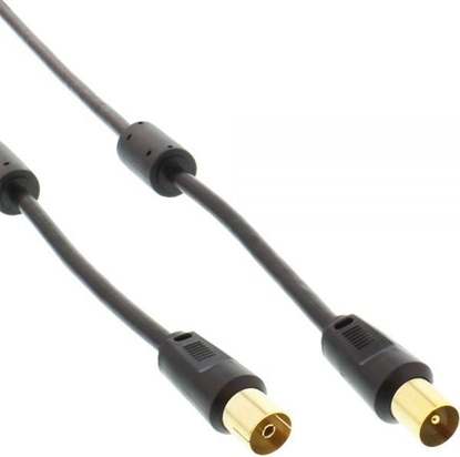 Attēls no Kabel InLine Antenowy 0.5m czarny (69450P)