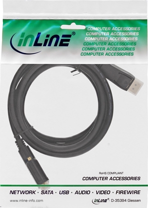 Picture of Kabel InLine DisplayPort - DVI-D 1.5m czarny (17114)