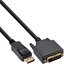 Attēls no Kabel InLine DisplayPort - DVI-D 3m czarny (17113)