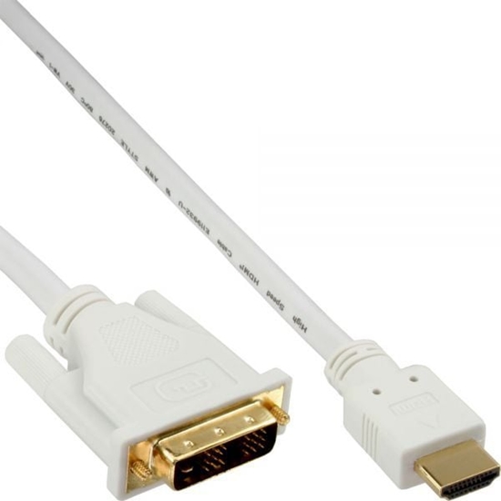 Изображение Kabel InLine HDMI - DVI-D 3m biay (17663U)