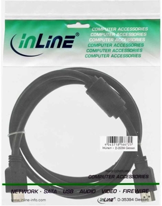 Picture of Kabel InLine HDMI - HDMI 1.8m czarny (17602)