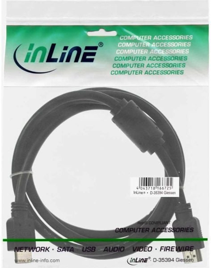 Picture of Kabel InLine HDMI - HDMI 1.8m czarny (17602)