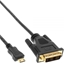 Attēls no Kabel InLine HDMI Mini - DVI-D 2m czarny (17472P)