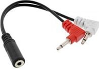 Picture of Kabel InLine Jack 3.5mm - Jack 3.5mm x2 0.15m czarny (99313I)