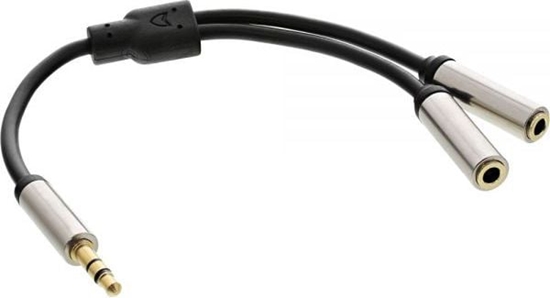Picture of Kabel InLine Jack 3.5mm - Jack 3.5mm x2 0.15m srebrny (99250)
