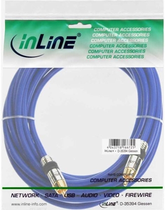 Picture of Kabel InLine RCA (Cinch) - RCA (Cinch) 3m niebieski (89403P)