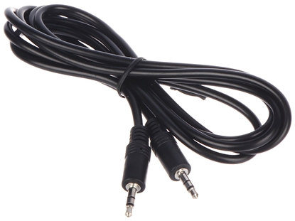Attēls no Kabel Jack 3.5mm - Jack 3.5mm 1.8m czarny (KABELJACKJACK1,8M)