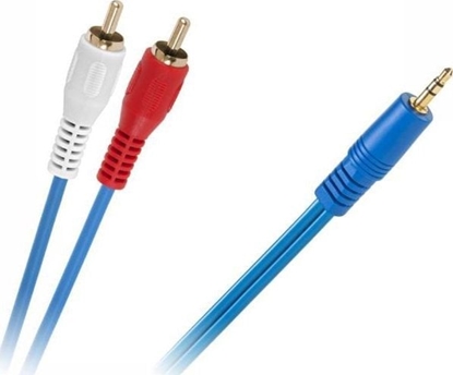 Attēls no Kabel Jack 3.5mm - RCA (Cinch) x2 1.8m niebieski (KPO2749-1,8)