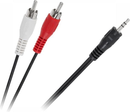 Picture of Kabel Jack 3.5mm - RCA (Cinch) x2 15m czarny (KPO2747-15)