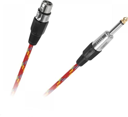 Attēls no Kabel Jack 6.3mm - XLR 5m czerwony (KPO2757-5)