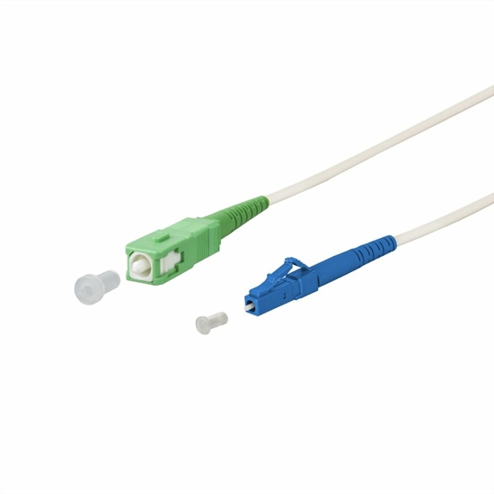 Изображение Kabel krosowy METZ CONNECT OpDAT, SC-S APC/LC-S OS2, 3 m