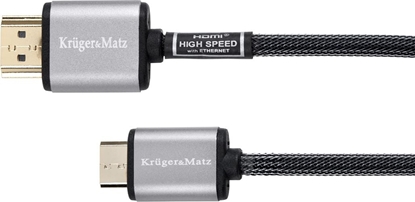 Изображение Kabel Kruger&Matz HDMI Mini - HDMI 1.8m czarny (KM0325)