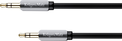 Изображение Kabel Kruger&Matz Jack 3.5mm - Jack 3.5mm 1.5m szary (KM0338)
