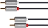 Изображение Kabel Kruger&Matz RCA (Cinch) x2 - RCA (Cinch) x2 10m szary (KM1210)
