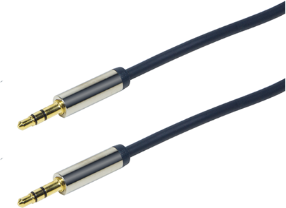 Attēls no Kabel LogiLink Jack 3.5mm - Jack 3.5mm 1.5m niebieski (CA10150)