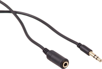 Attēls no Kabel Maclean Jack 3.5mm - Jack 3.5mm 2m czarny (MCTV-819)