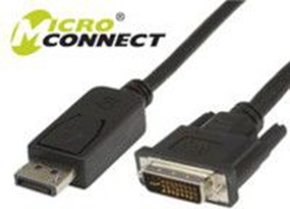 Изображение Kabel MicroConnect DisplayPort - DVI-D 3m czarny (DP-DVI-MM-300)