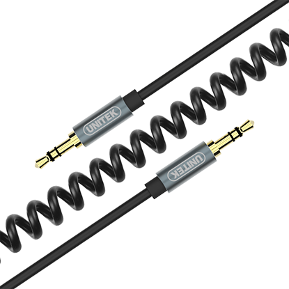 Attēls no Kabel Unitek Jack 3.5mm - Jack 3.5mm 1.5m czarny (Y-C922ABK)