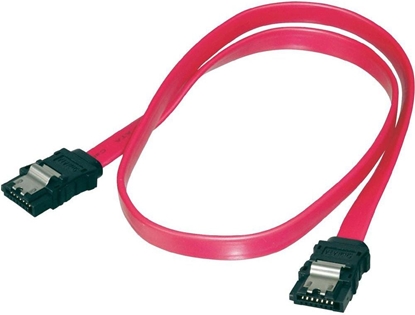 Attēls no Digitus SATA - SATA, 0.5m, Czerwony (AK-400102-005-R)