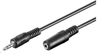 Изображение Kabel PremiumCord Jack 3.5mm - Jack 3.5mm 5m czarny (kjackmf5)