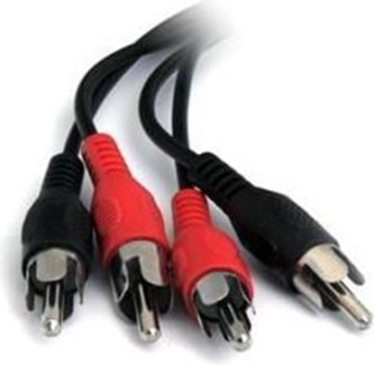 Изображение Kabel PremiumCord RCA (Cinch) x2 - RCA (Cinch) x2 2m czarny (kjackcmm2-2)