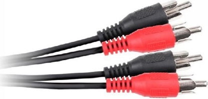 Attēls no Kabel RCA (Cinch) x2 - RCA (Cinch) x2 10m czarny (KPO2610-10)