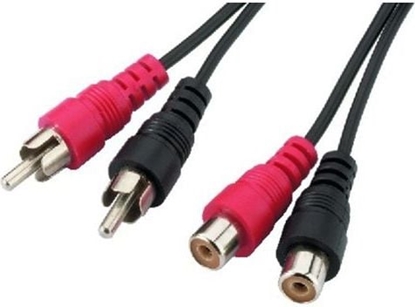 Attēls no Kabel RCA (Cinch) x2 - RCA (Cinch) x2 3m czarny (KPO2661)