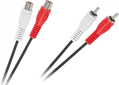 Attēls no Kabel RCA (Cinch) x2 - RCA (Cinch) x2 5m czarny (KPO2661-5)