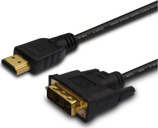 Picture of Kabel Savio HDMI - DVI-D 1.5m czarny (SAVIOCL10)