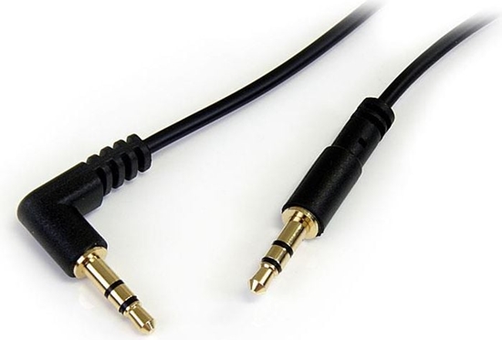 Изображение Kabel StarTech Jack 3.5mm - Jack 3.5mm 0.3m czarny (MU1MMSRA)