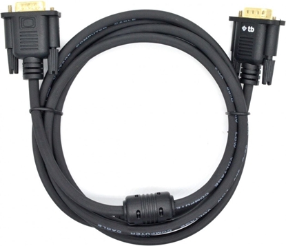 Picture of Kabel TB Print D-Sub (VGA) - D-Sub (VGA) 1.8m czarny (AKTBXVGAMMG180B)