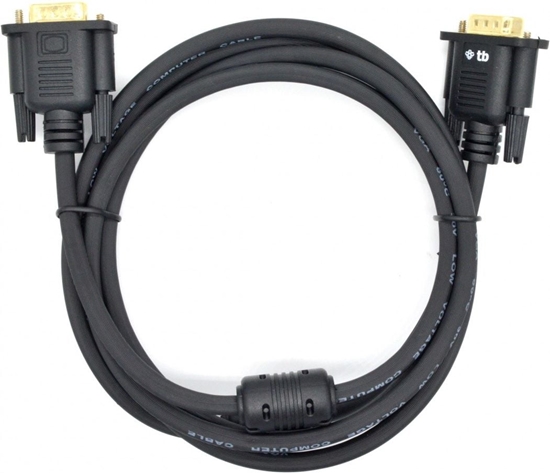 Picture of Kabel TB Print D-Sub (VGA) - D-Sub (VGA) 1.8m czarny (AKTBXVGAMMG180B)
