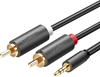 Изображение Kabel Ugreen Jack 3.5mm - RCA (Cinch) x2 1m czarny (UGR650BLK)