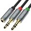 Picture of Kabel Unitek Jack 3.5mm - Jack 3.5mm x2 0.2m srebrny (Y-C957ABK)