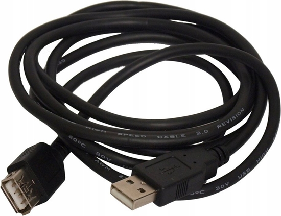 Picture of Kabel USB Art USB-A - USB-A 3 m Czarny (ALOEM111)