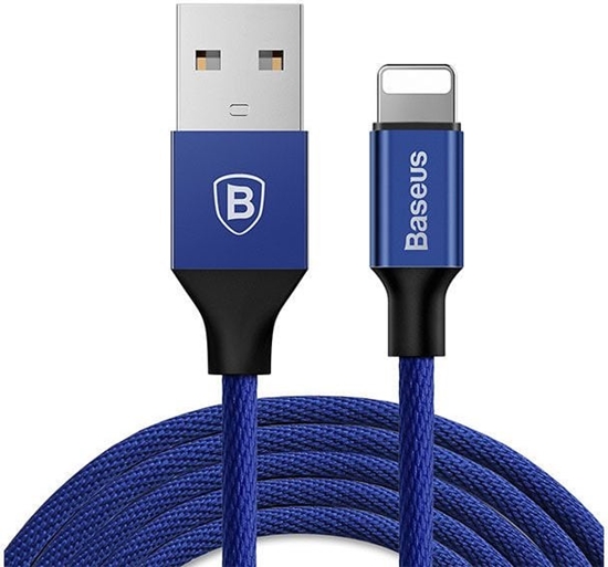Picture of Kabel USB Baseus USB-A - Lightning 1.2 m Niebieski (25264-uniw)