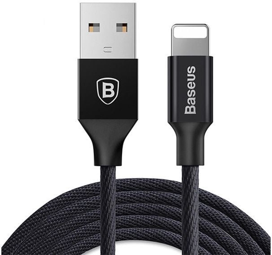 Picture of Kabel USB Baseus USB-A - Lightning 1.8 m Czarny (27106-uniw)