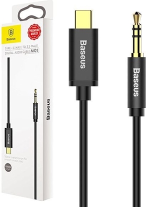 Picture of Kabel USB Baseus USB-C - mini Jack 3.5 mm 1.2 m Czarny (30476-uniw)