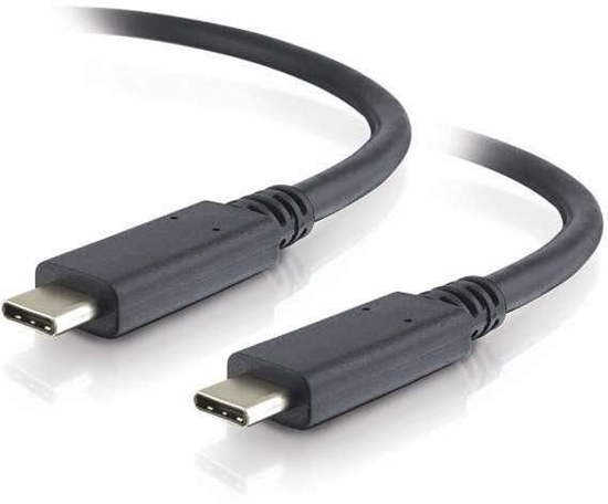 Picture of Kabel USB C2G 1m USB Type C Cable - 4K support - USB 3.1 (Gen 2) M/M - USB C Cable - kabel USB - USB-C (M) do USB-C (M) - USB 3.1 Gen 2 / Thunderbolt 3 - 1 m - czarny