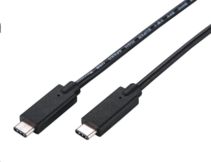 Attēls no Kabel USB C-Tech C-TECH kabel USB 3.2, Type-C (CM/CM), PD 100W, 20Gbps, 2m, erný