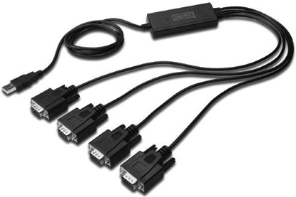Attēls no Kabel USB Digitus USB-A - RS-232 1.5 m Czarny (DA70159)