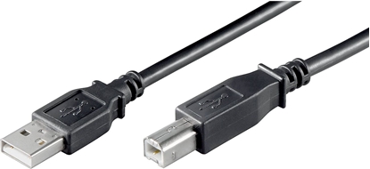 Attēls no Kabel USB Eigenbrand USB-A - USB-B 3 m Czarny (68901)