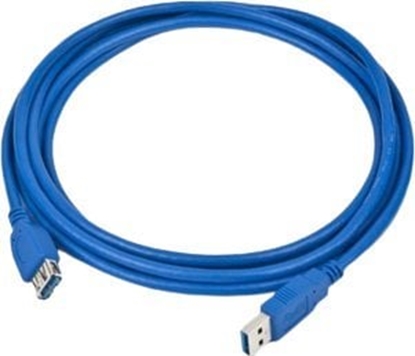 Изображение Kabel USB Gembird USB-A - 1.8 m Niebieski (CCPUSB3AMAF6)