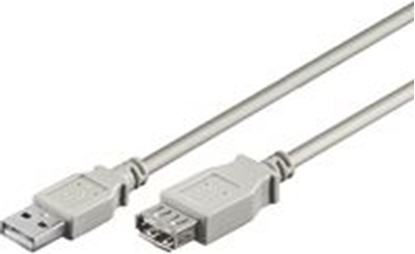 Attēls no Kabel USB Goobay USB-A - 0.3 m Szary (68621)