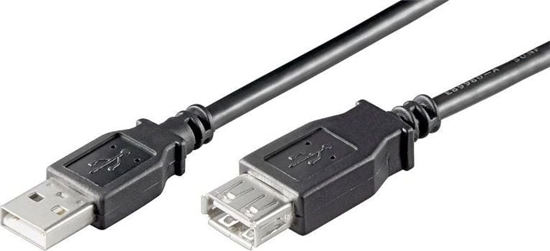 Picture of Kabel USB Goobay USB-A - USB-A 0.6 m Czarny (68625)