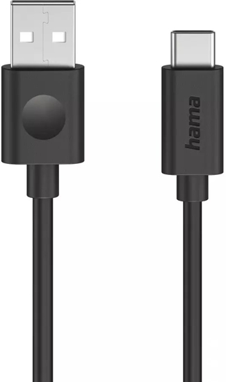 Изображение Kabel USB Hama KABEL USB-A - USB-C ENTRY LEVEL 60W 1,2M, CZARNY