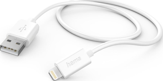 Изображение Kabel USB Hama USB-A - Lightning 1 m Biay (002015790000)